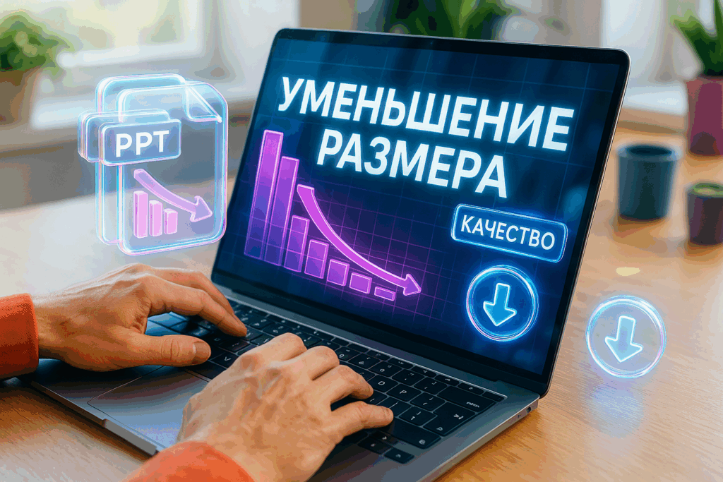 Как уменьшить размер презентации — сжатие с 50 МБ до 5 МБ без потери качества