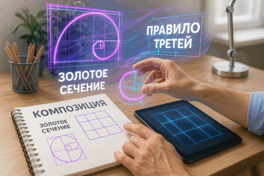 Композиция в дизайне: золотое сечение и правило третей