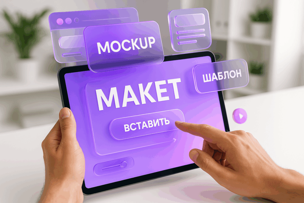 Mockup: как вставить дизайн в готовый шаблон