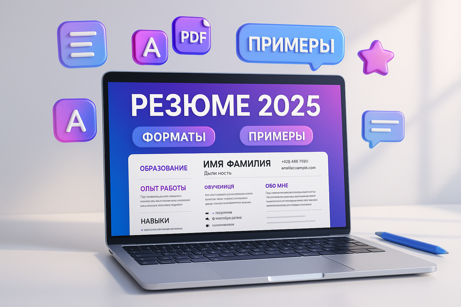 Резюме 2025: современные форматы и примеры