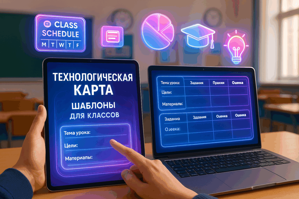Технологическая карта урока: шаблоны для разных классов