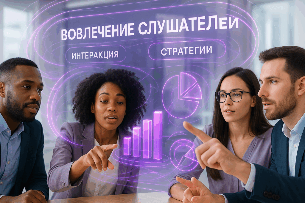 Взаимодействие с аудиторией: вовлечение слушателей