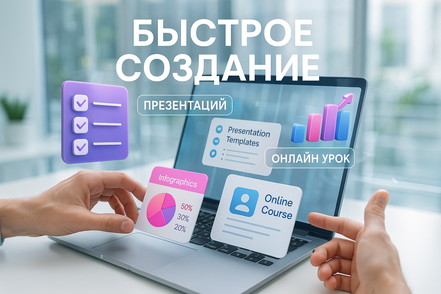 Быстрое создание презентации для урока онлайн