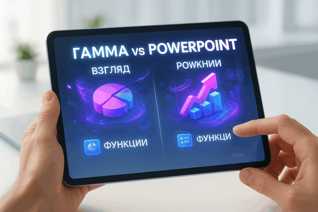 Gamma App vs PowerPoint 2025 — сравнение возможностей и функций