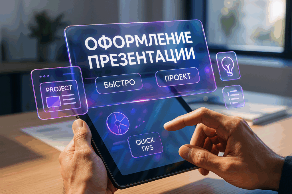 Как быстро оформить презентацию к проекту