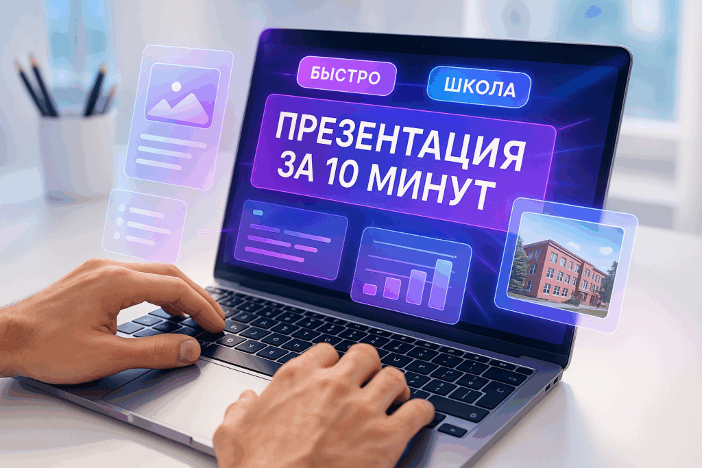 Как быстро сделать презентацию для школы за 10 минут