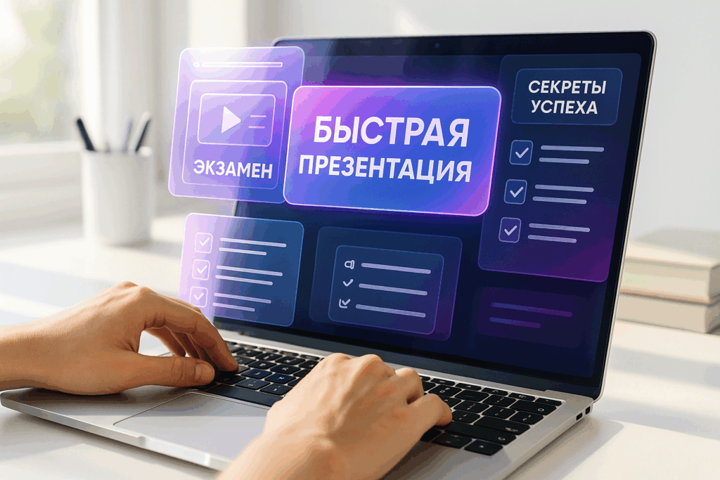 Как быстро сделать презентацию к экзамену