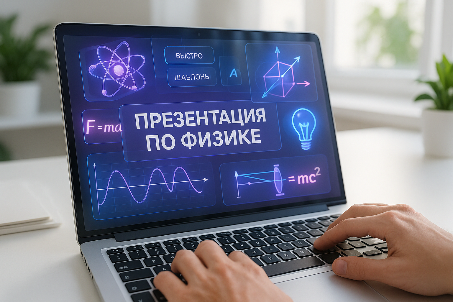 Как быстро сделать презентацию по физике