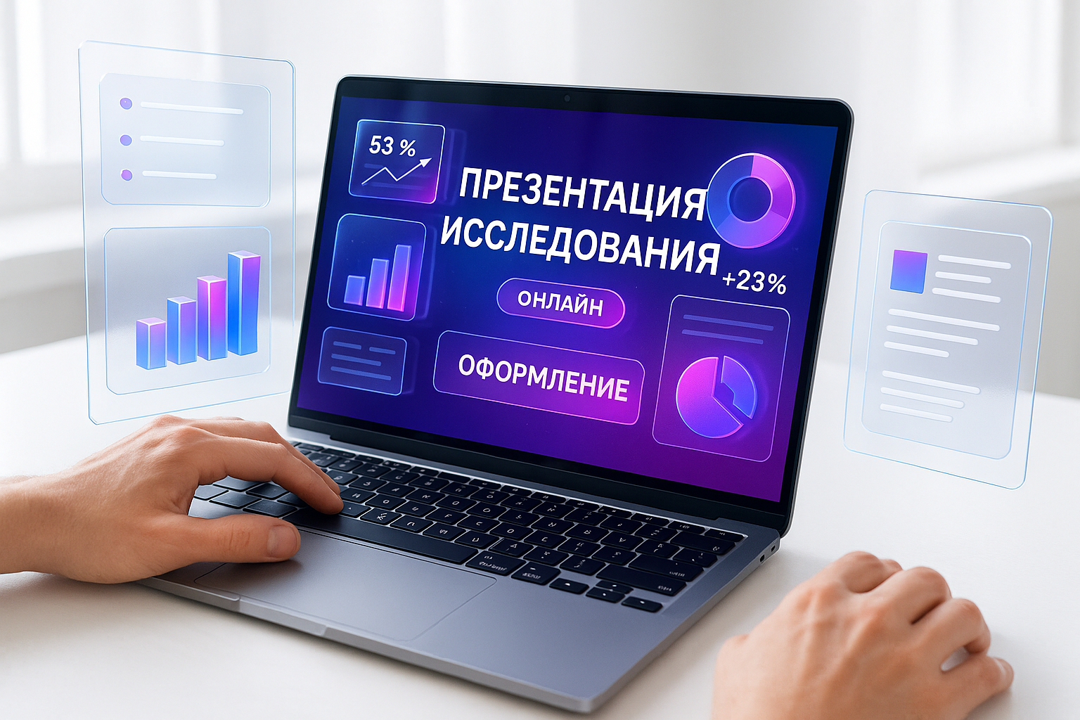 Как оформить презентацию исследования онлайн