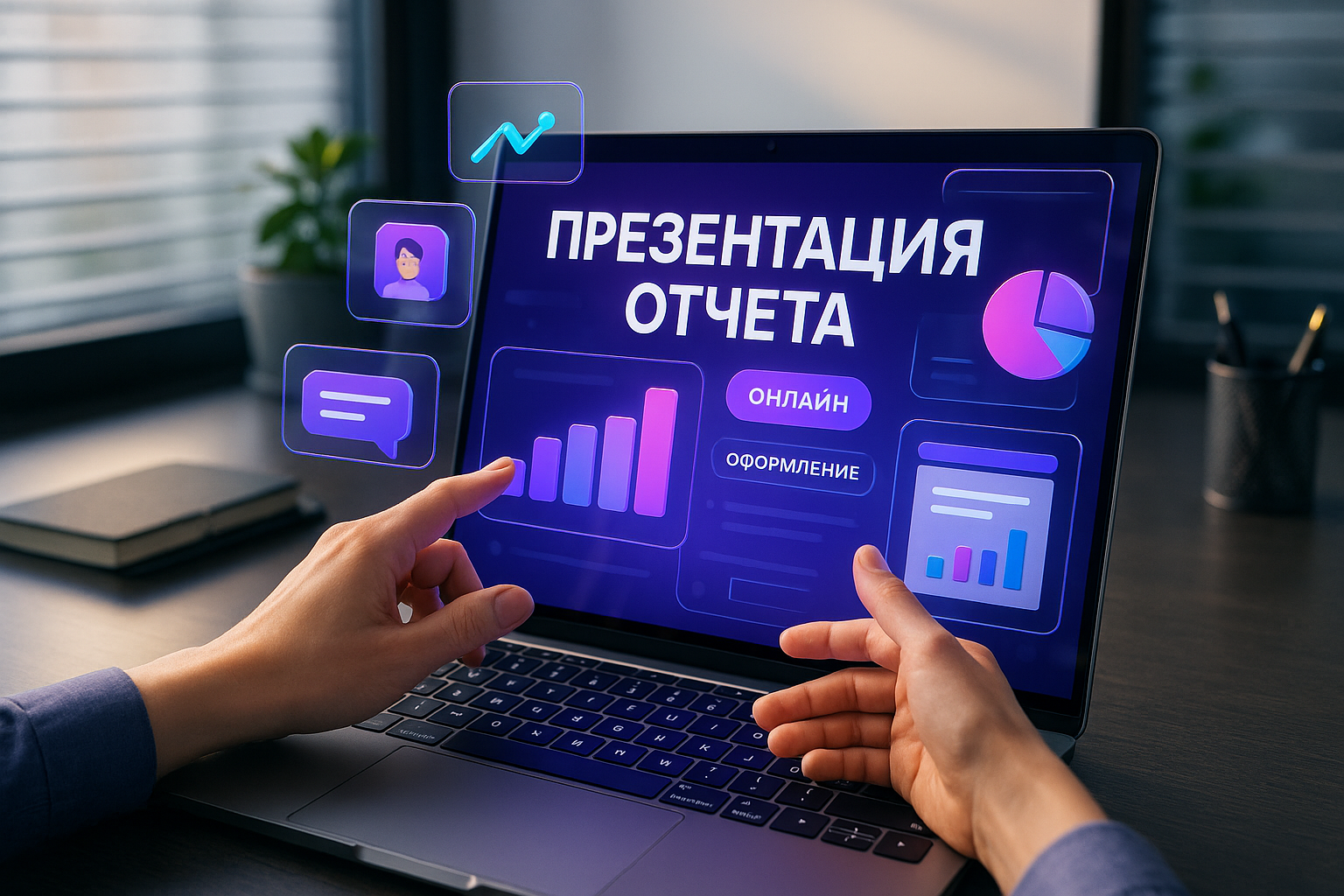 Как оформить презентацию к отчету онлайн