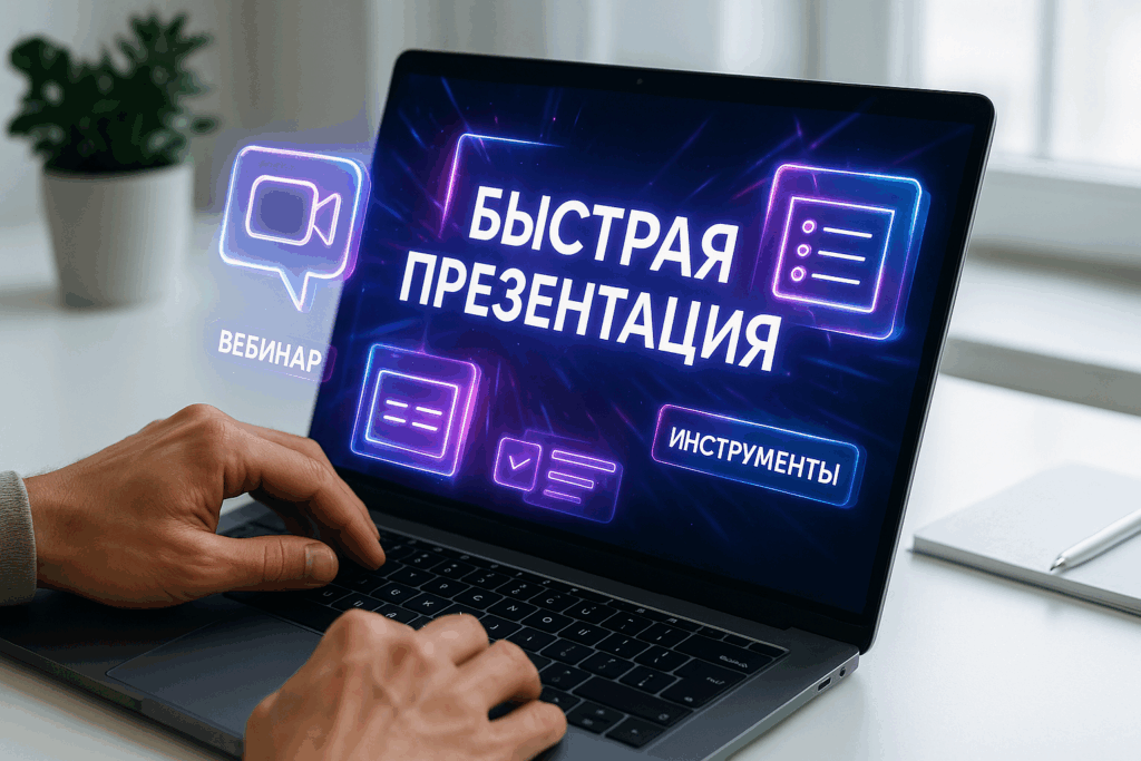 Как сделать презентацию для вебинара быстро
