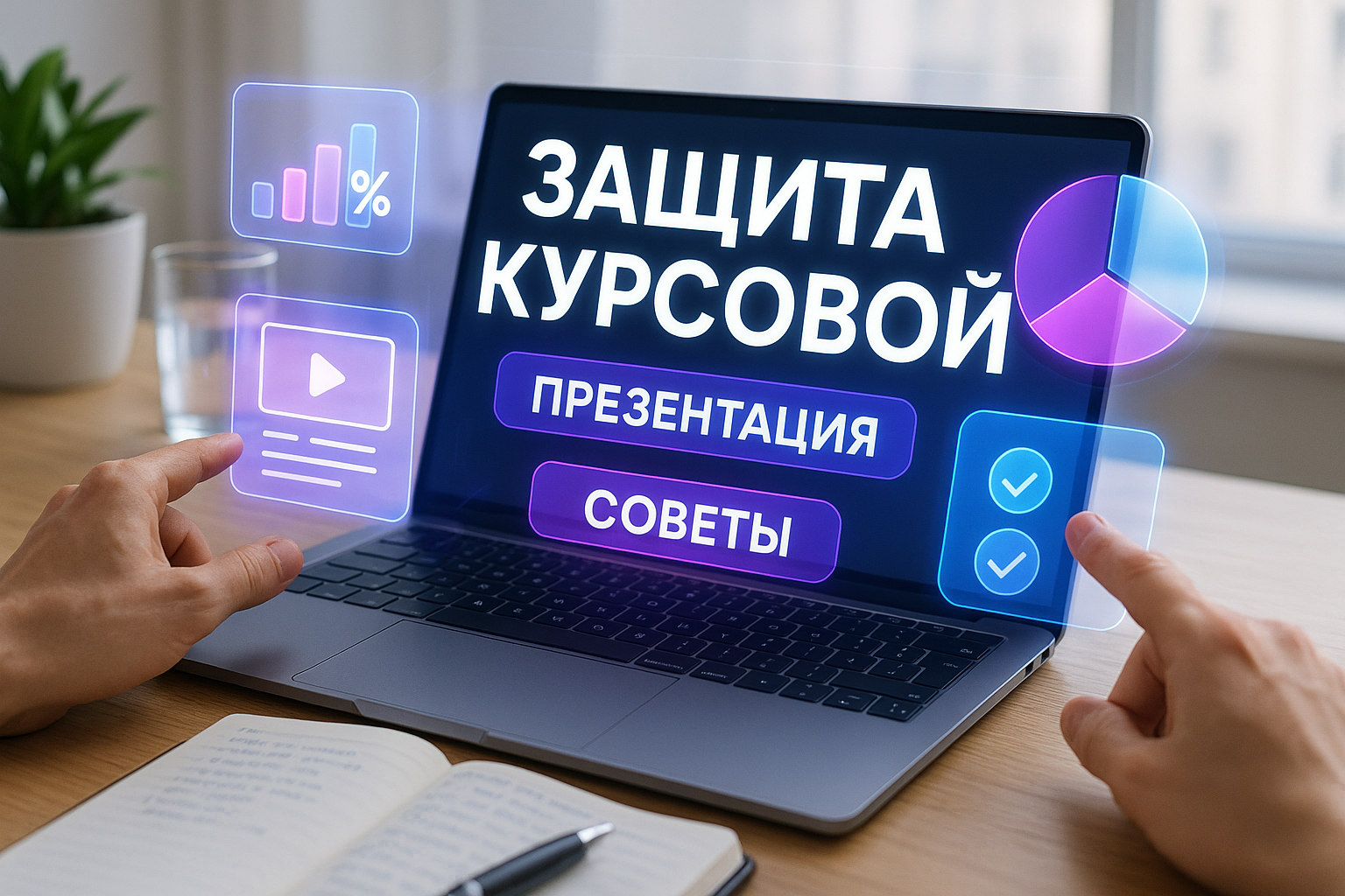 Как сделать презентацию для защиты курсовой работы