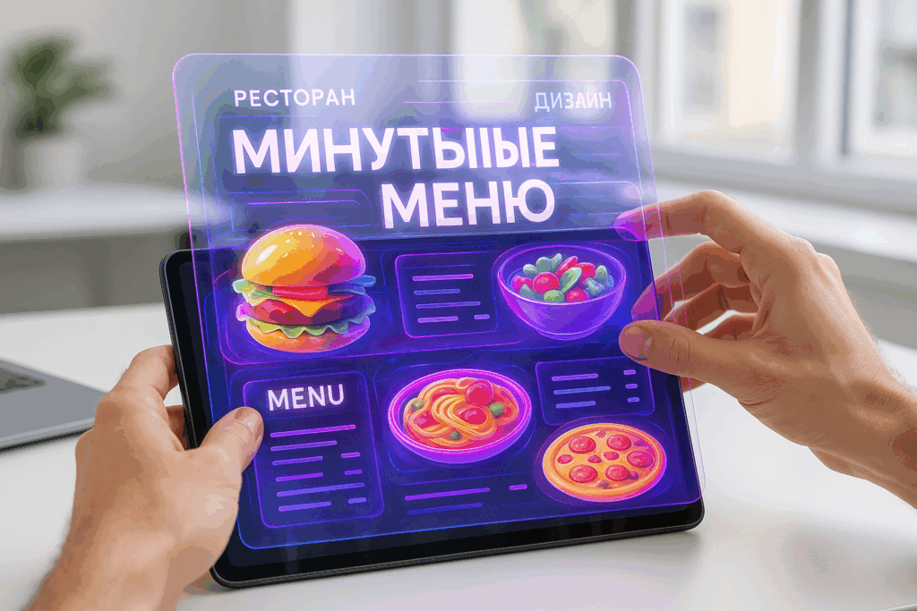 Как сделать презентацию меню ресторана быстро