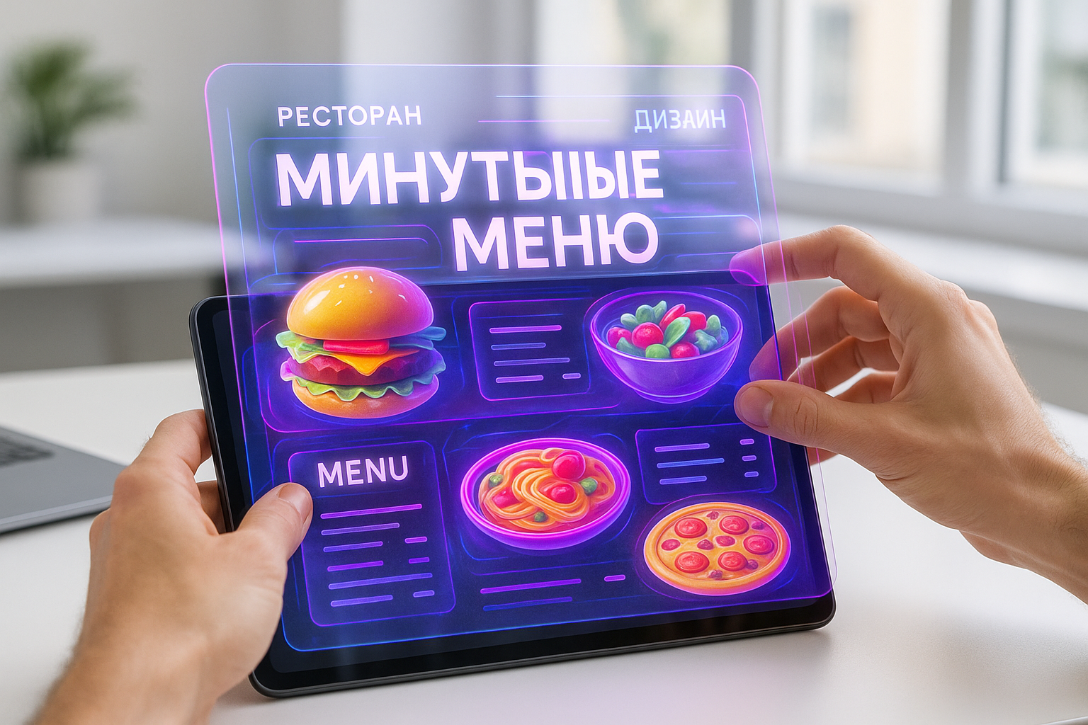 Как сделать презентацию меню ресторана быстро