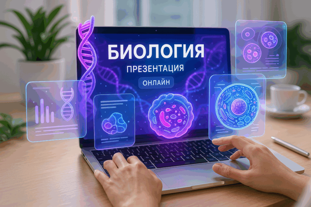 Как сделать презентацию по биологии онлайн