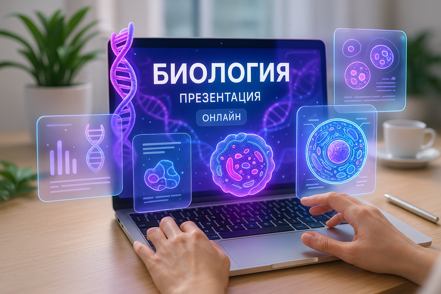 Как сделать презентацию по биологии онлайн
