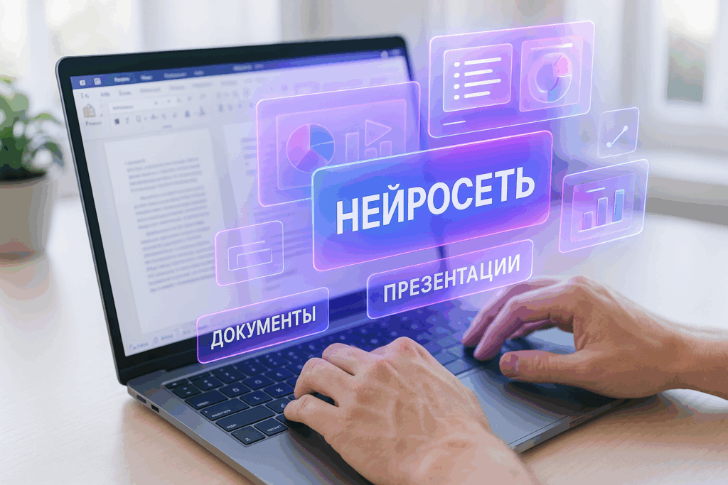 Нейросеть делает презентацию из документа Word