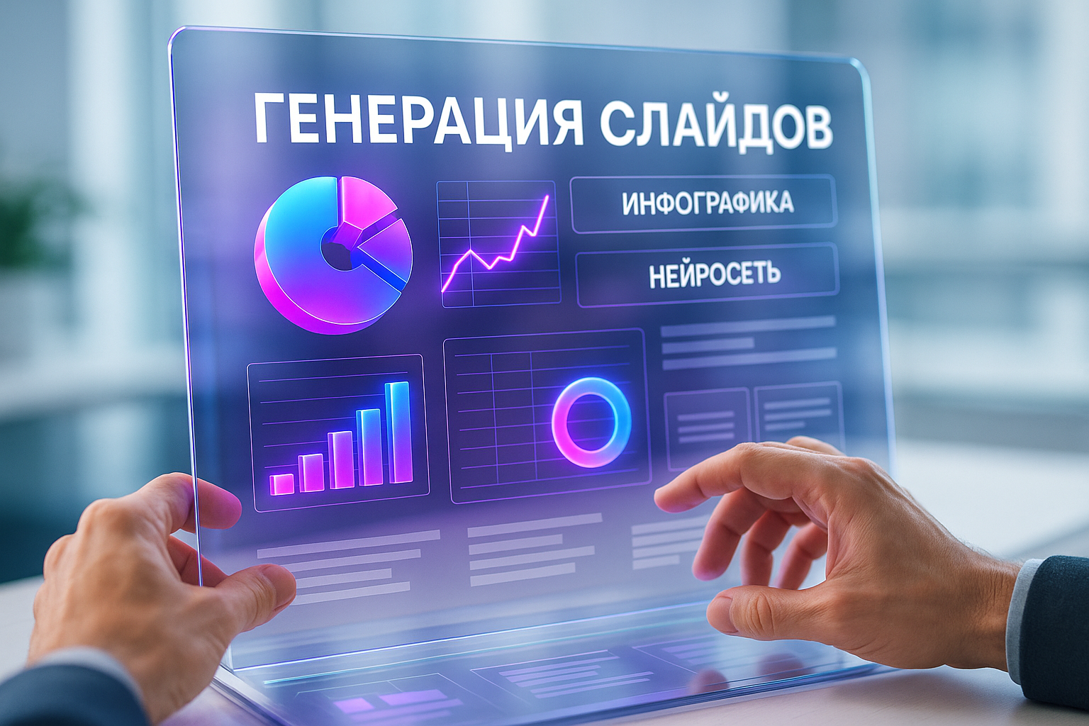 Нейросеть генерирует слайды с инфографикой