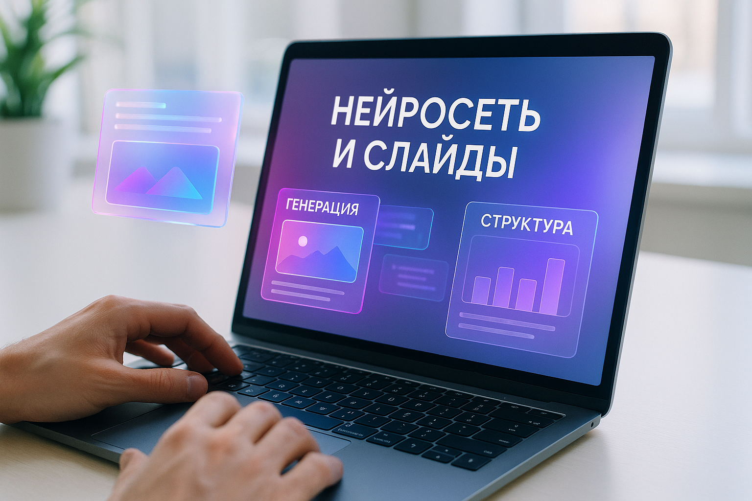 Нейросеть создает слайды по структуре текста