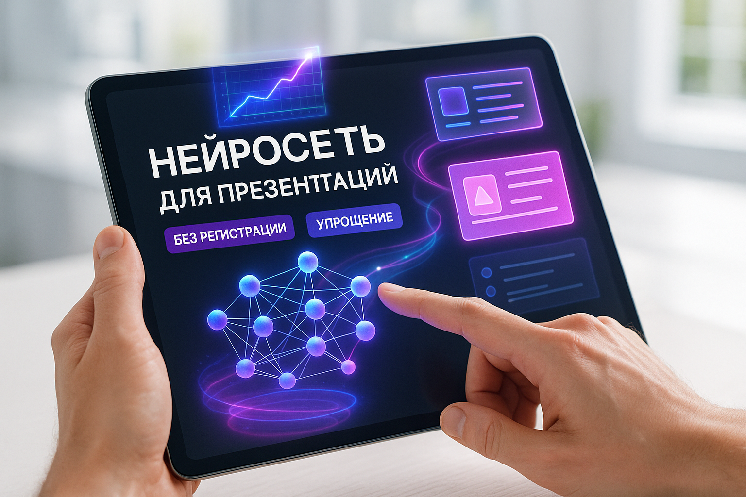 Нейросеть для презентаций на русском без регистрации