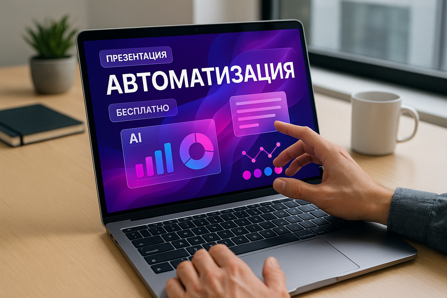 Нейросеть создает презентацию автоматически бесплатно