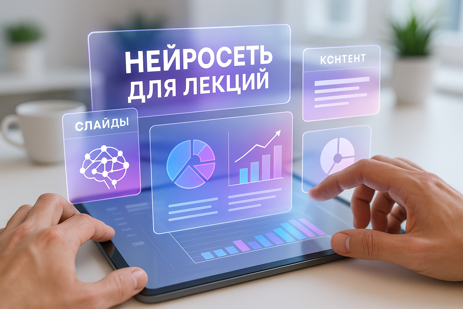 Нейросеть создает слайды для лекции