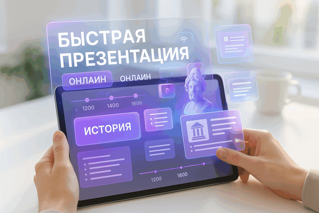 Сделать презентацию по истории онлайн быстро