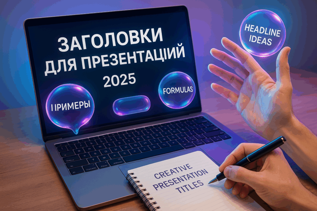 Как назвать презентацию в 2025 — примеры удачных заголовков с формулами