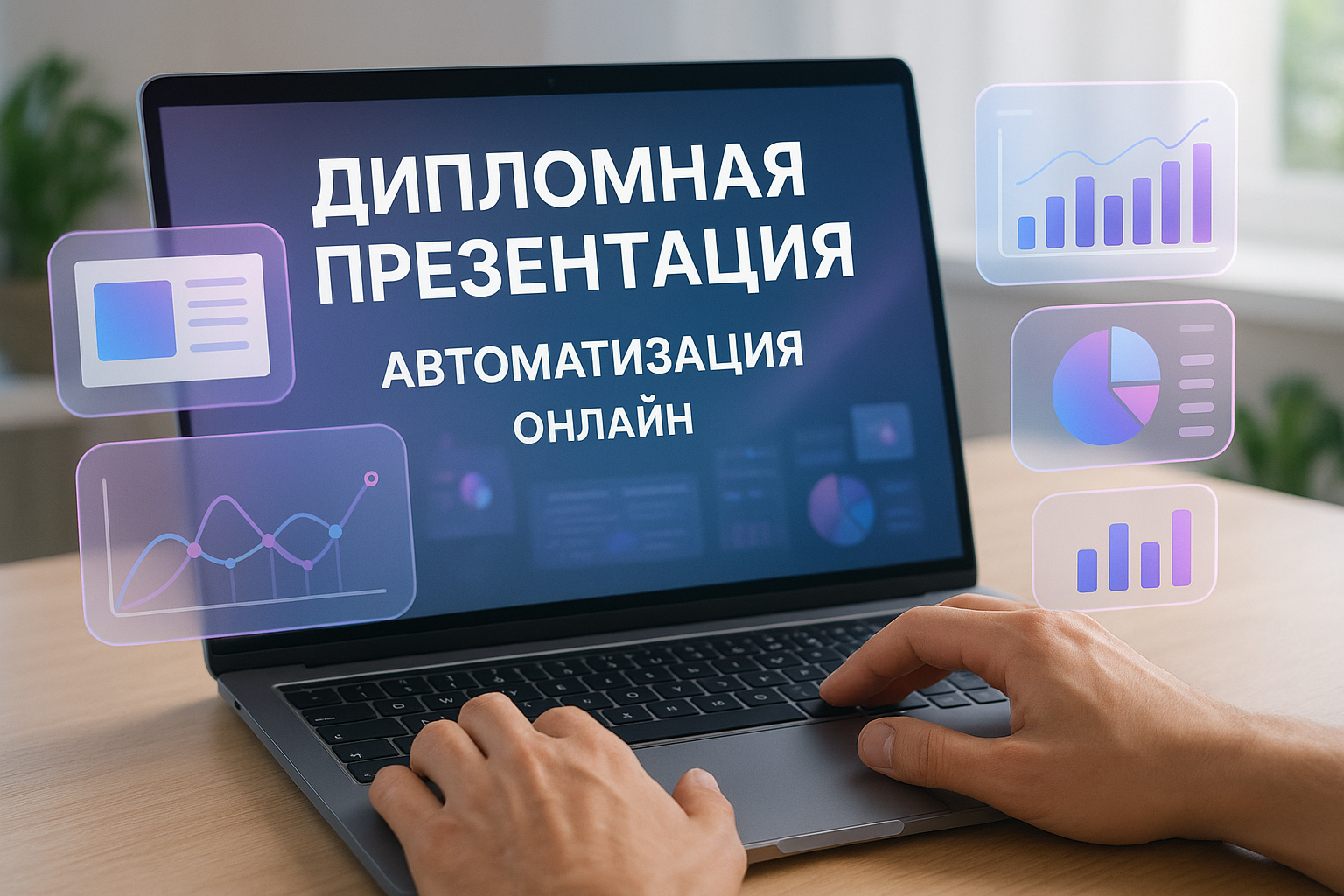Как сделать презентацию к диплому онлайн автоматически