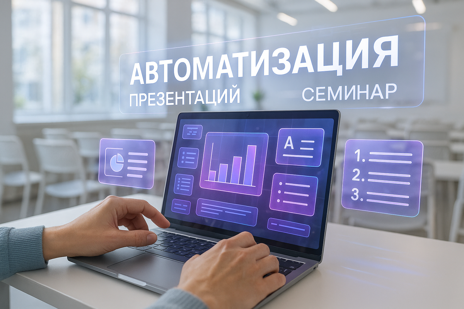 Как оформить презентацию к семинару автоматически