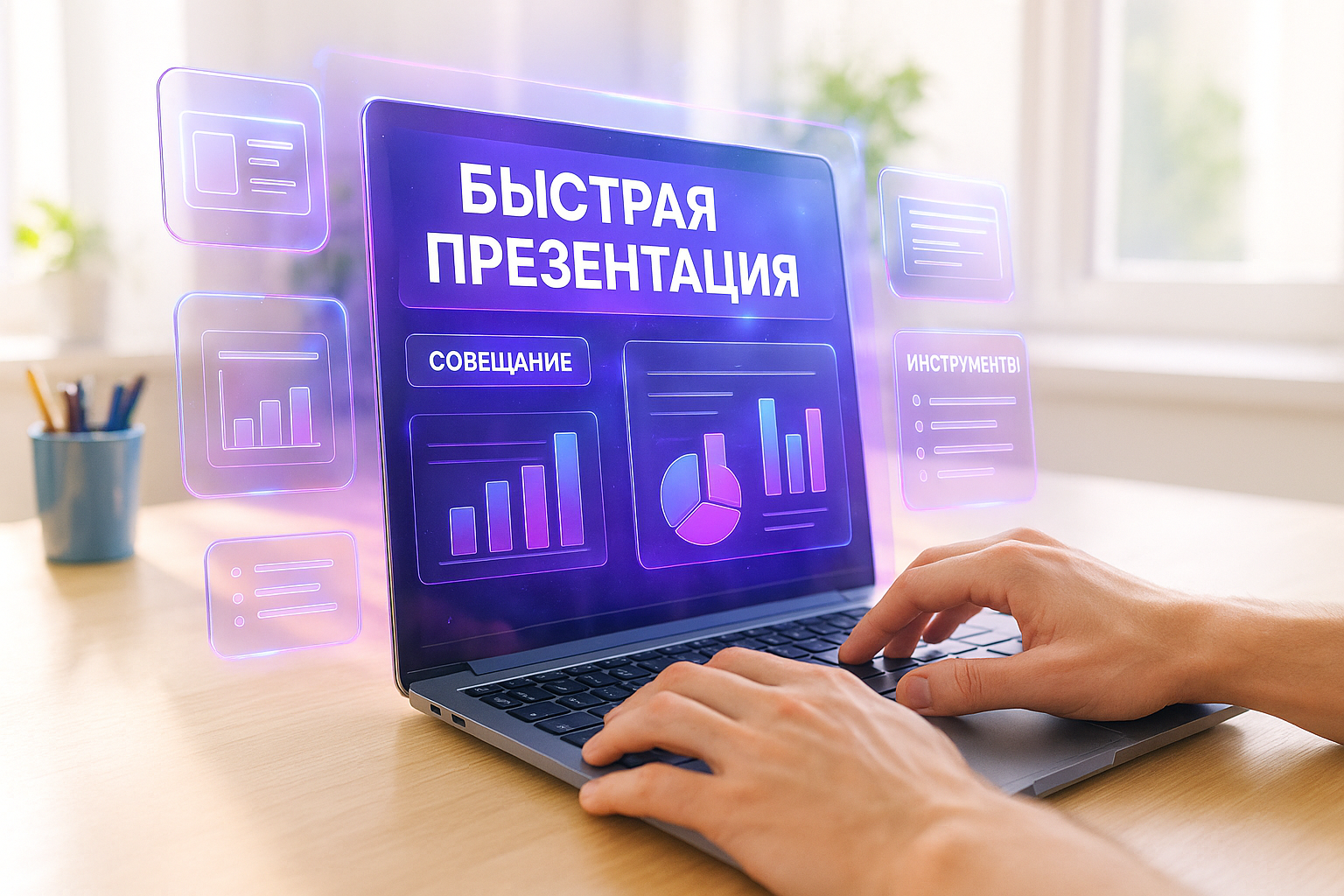 Создать презентацию для совещания быстро