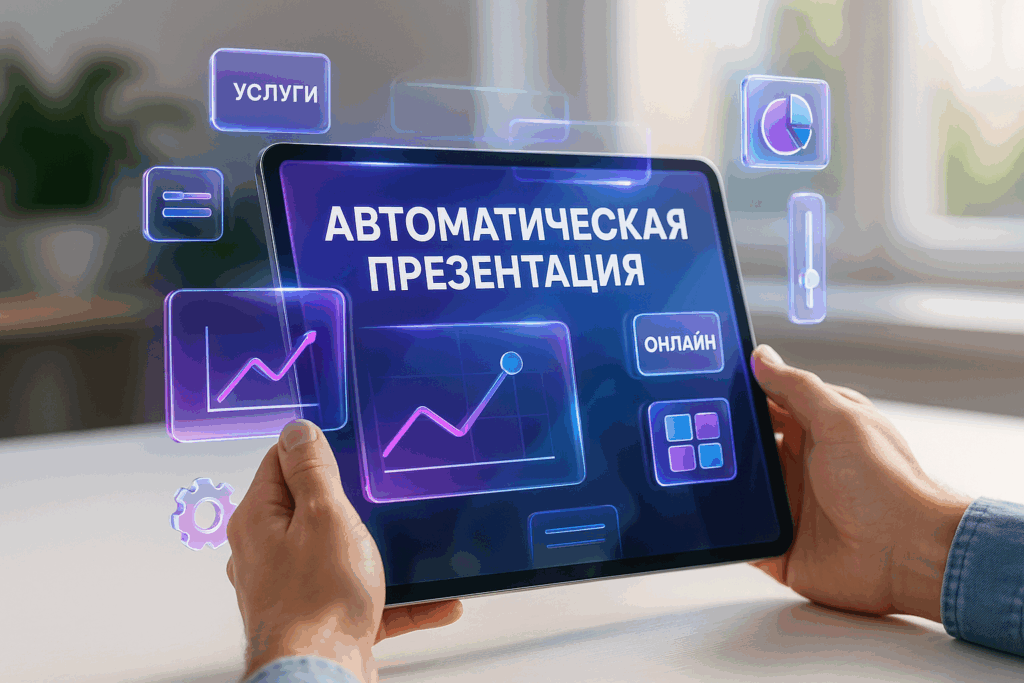 Создать презентацию услуги онлайн автоматически