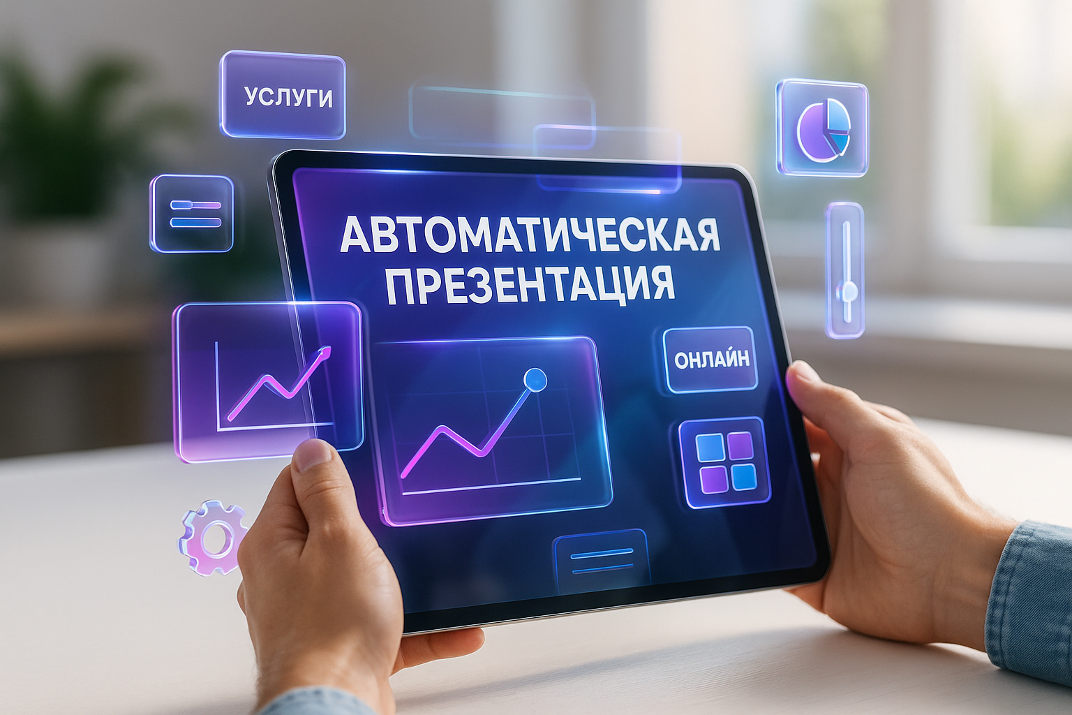 Создать презентацию услуги онлайн автоматически