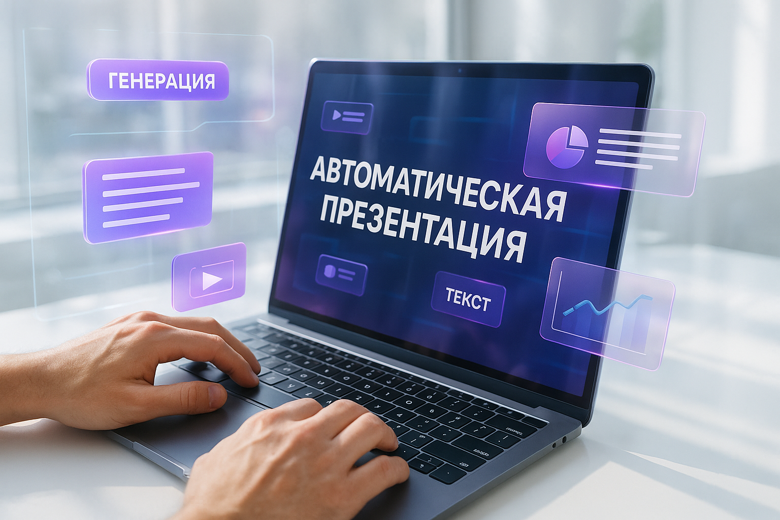 Создать презентацию по готовому тексту автоматически