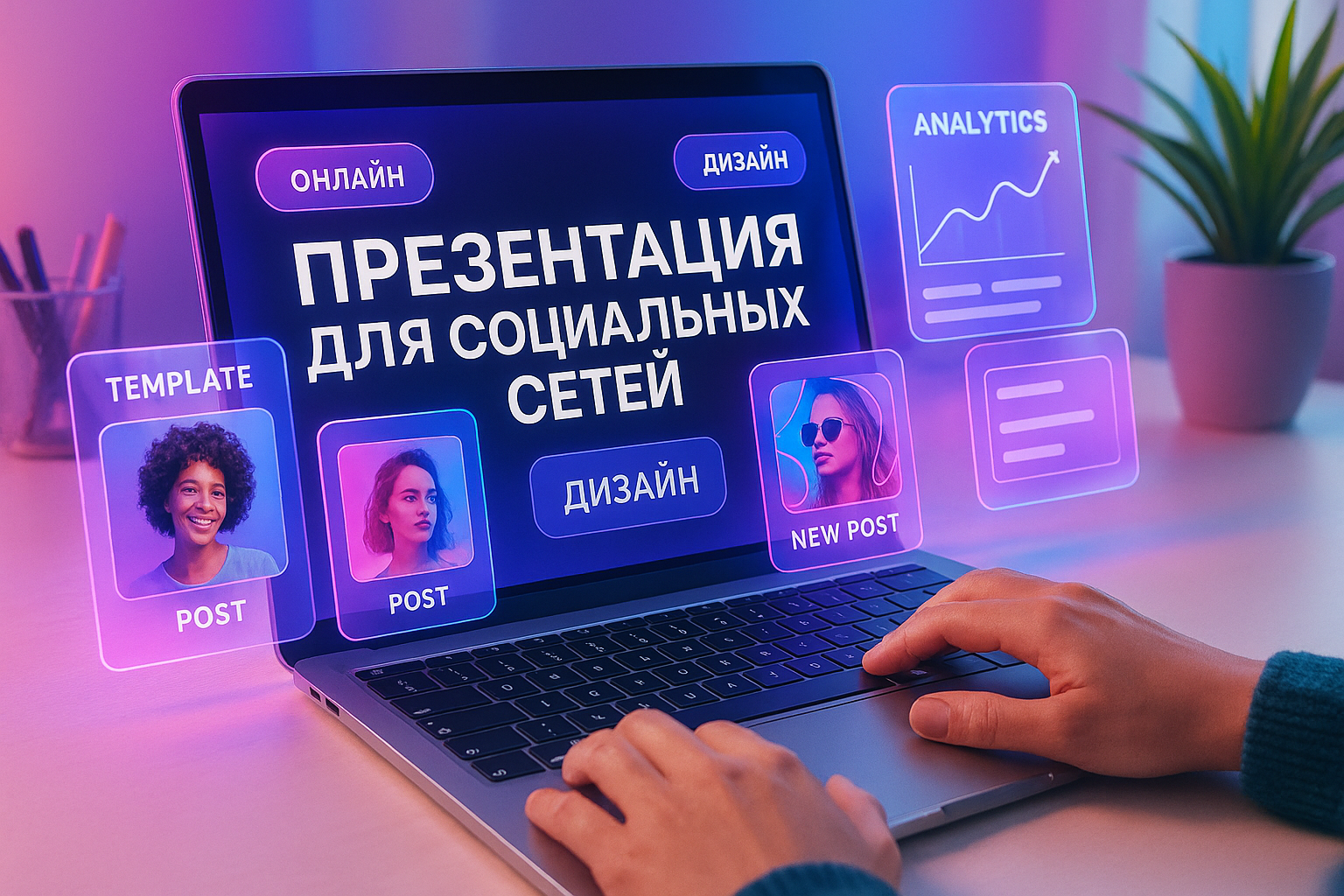 Создать презентацию для социальных сетей онлайн