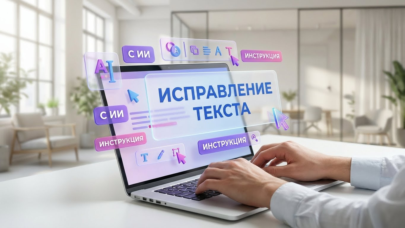 Исправление текста в презентации с помощью ИИ: инструкция
