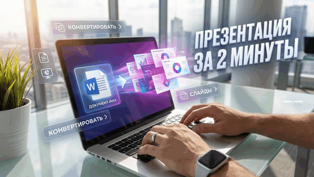 Как превратить Word документ в презентацию за 2 минуты