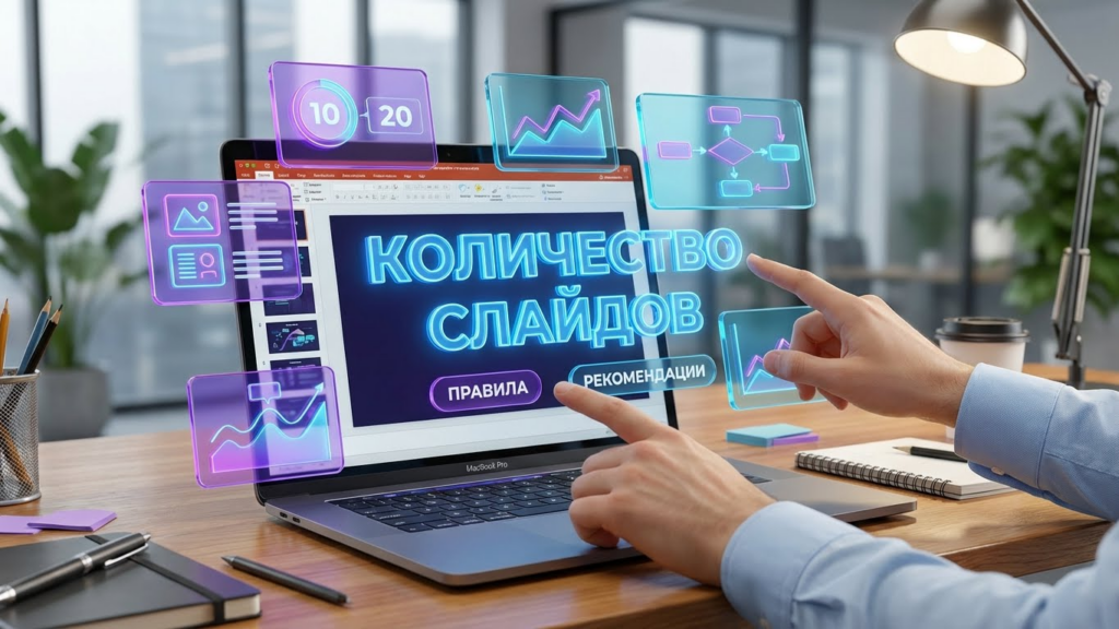 Сколько слайдов должно быть в презентации к курсовой работе