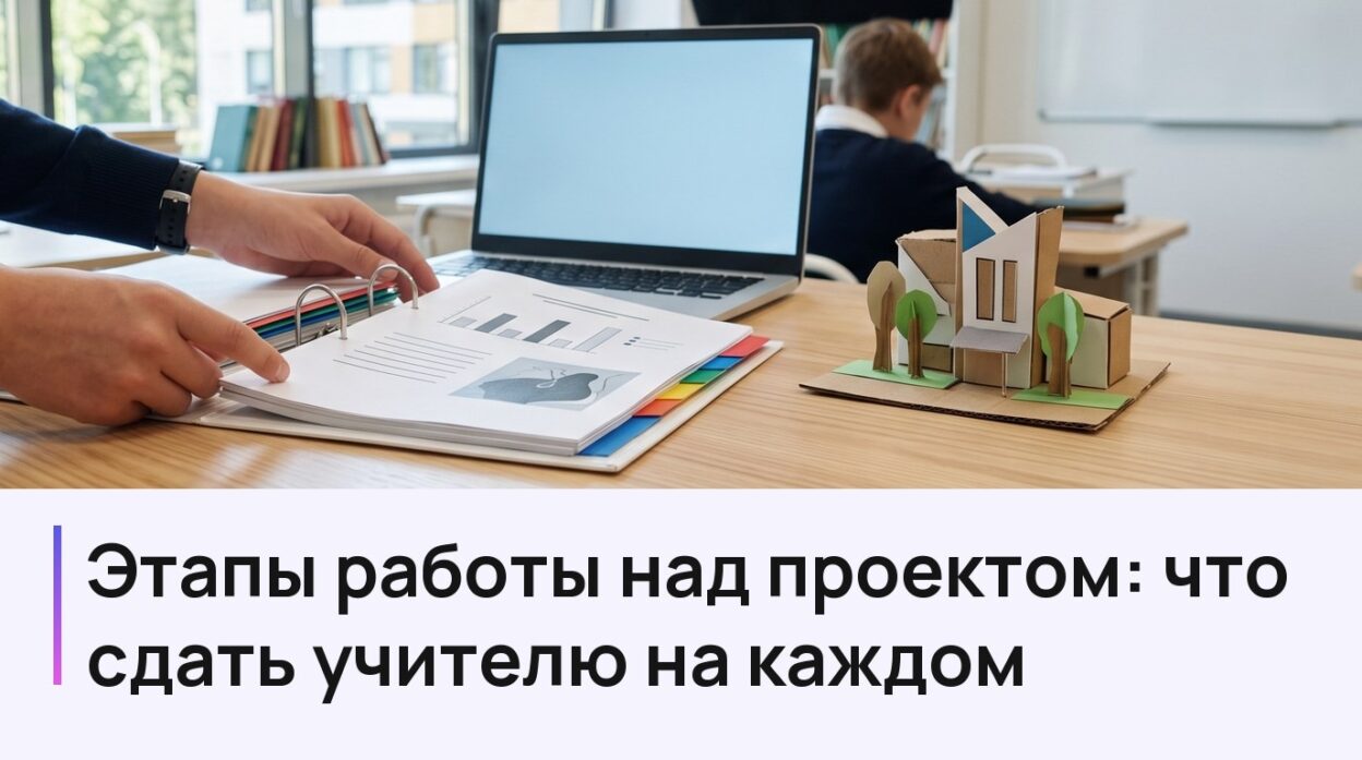 Этапы работы над проектом: что сдать учителю на каждом